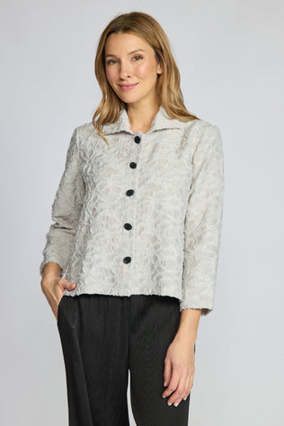 Textured Floral Jacket