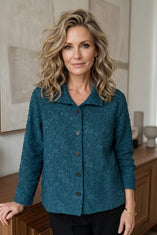 Textured Floral Jacket