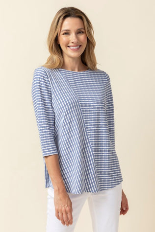 Uptown Stripe Swing Tee