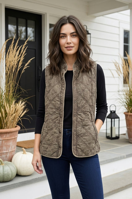 Windjammer Quilted Cotton Vest