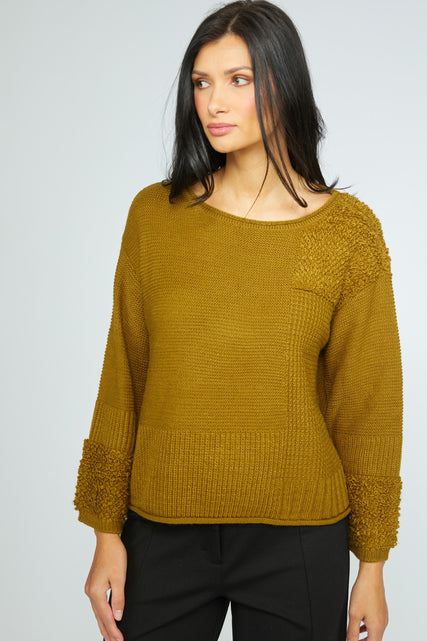 Plush Texture Knit Sweater