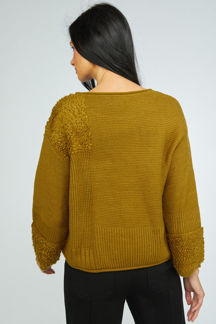 Plush Texture Knit Sweater