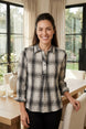Crinkle Windowpane Chill Pullover