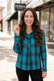 Crinkle Windowpane Chill Pullover