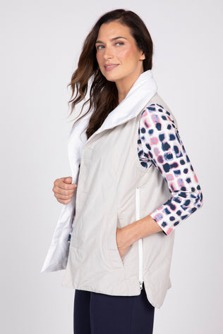 Reversible Taffeta Vest