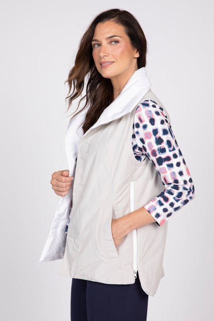 Reversible Taffeta Vest