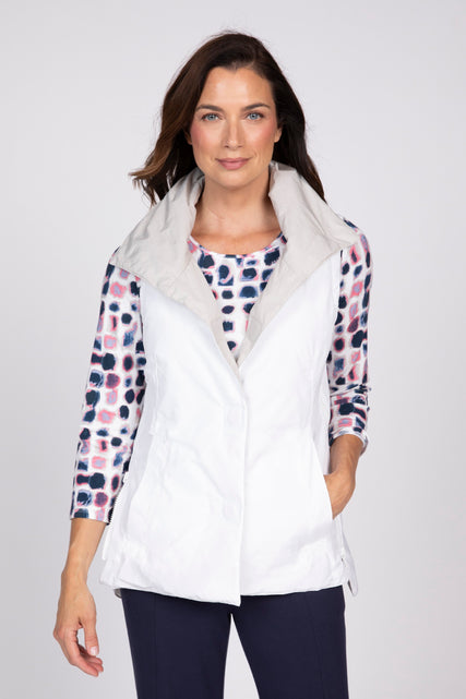 Reversible Taffeta Vest