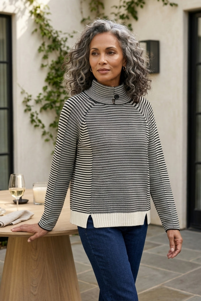 Latitude Button Sweater
