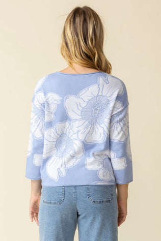 In Bloom Cotton Jacquard Sweater