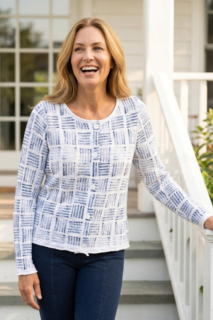 Block Print Summer Cardigan
