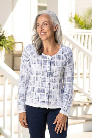 Block Print Summer Cardigan
