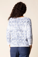 Block Print Summer Pullover