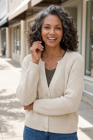 Fireside Shaker Stitch Cardi