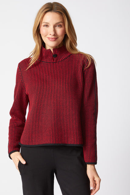 Night and Day Button Collar Sweater