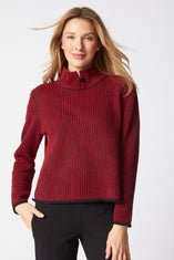 Night and Day Button Collar Sweater