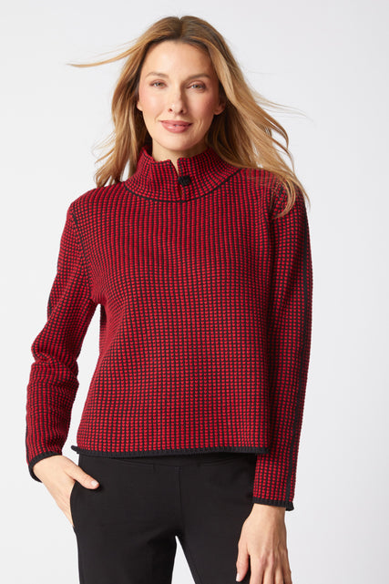 Night and Day Button Collar Sweater