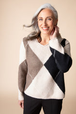 The Alpine Argyle Pullover