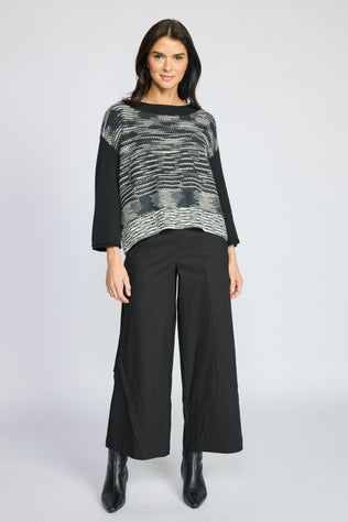 Marble Twist Drop-Shoulder Sweater