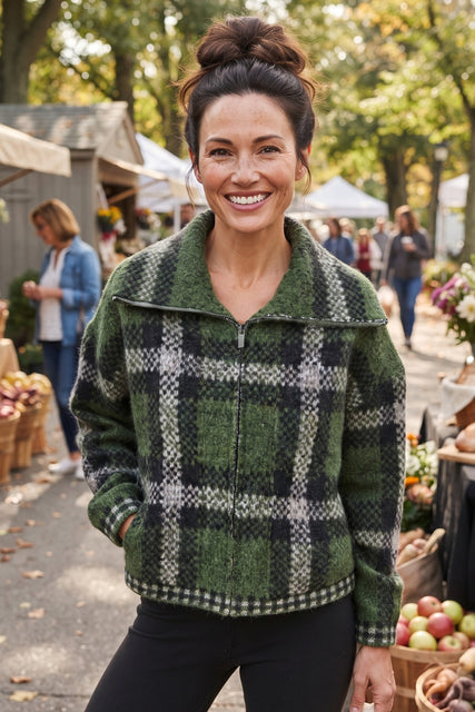 The Plaid Zip Jacket