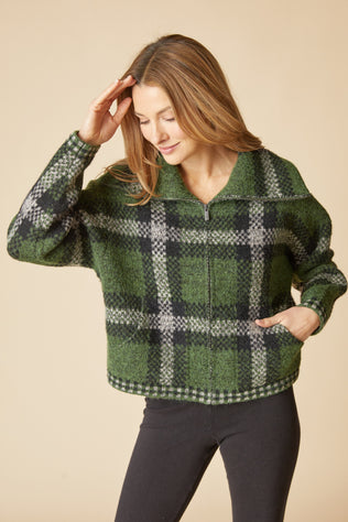 The Plaid Zip Jacket