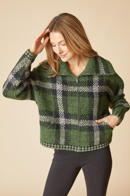 The Plaid Zip Jacket