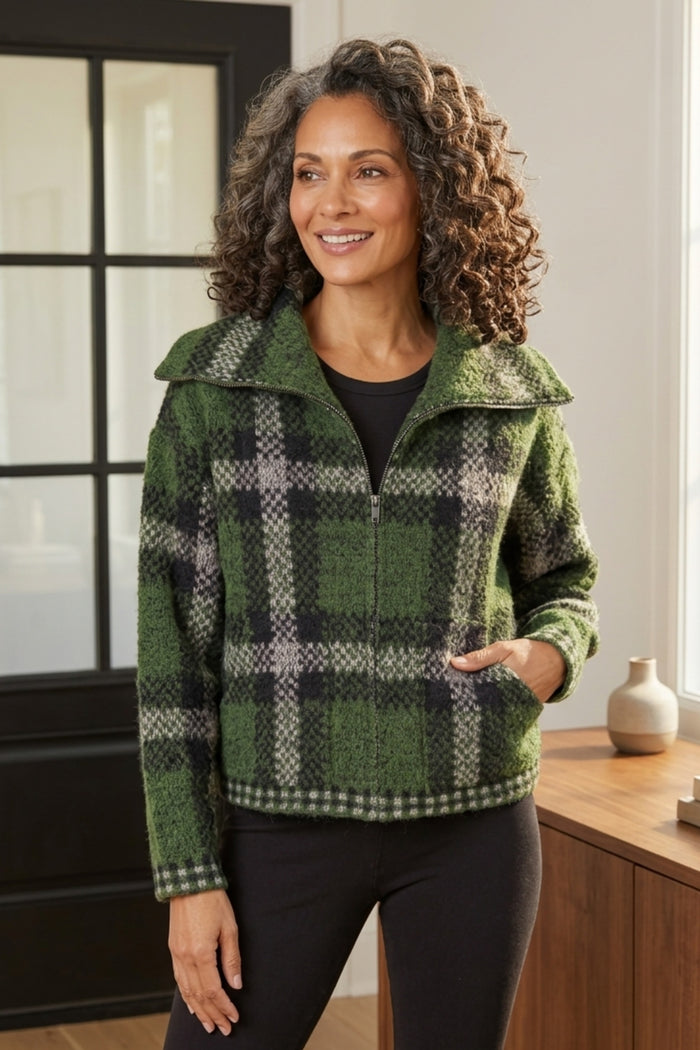 The Plaid Zip Jacket
