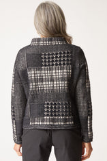 Mixed Windowpane Pullover