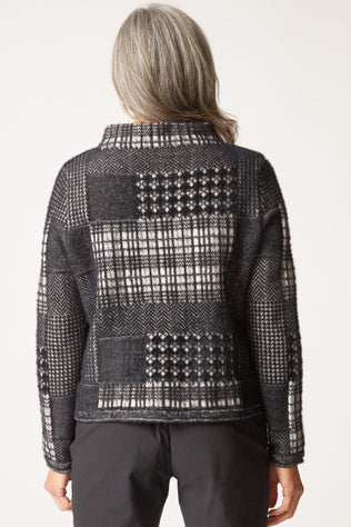 Mixed Windowpane Pullover