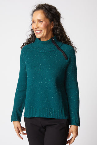 The Harvest Zip Neck Sweater