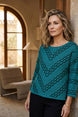 Textured Chevron Embroidered Top