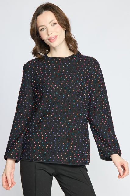 Confetti Pop Funnel Neck Sweater