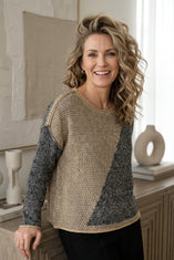 Diagonal Darling Pullover Sweater
