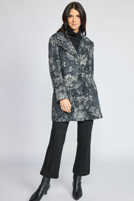Floral Fleece Coat