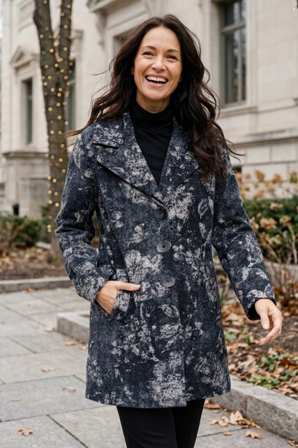 Floral Fleece Coat