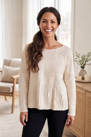 Ripple Effect Seamed Top