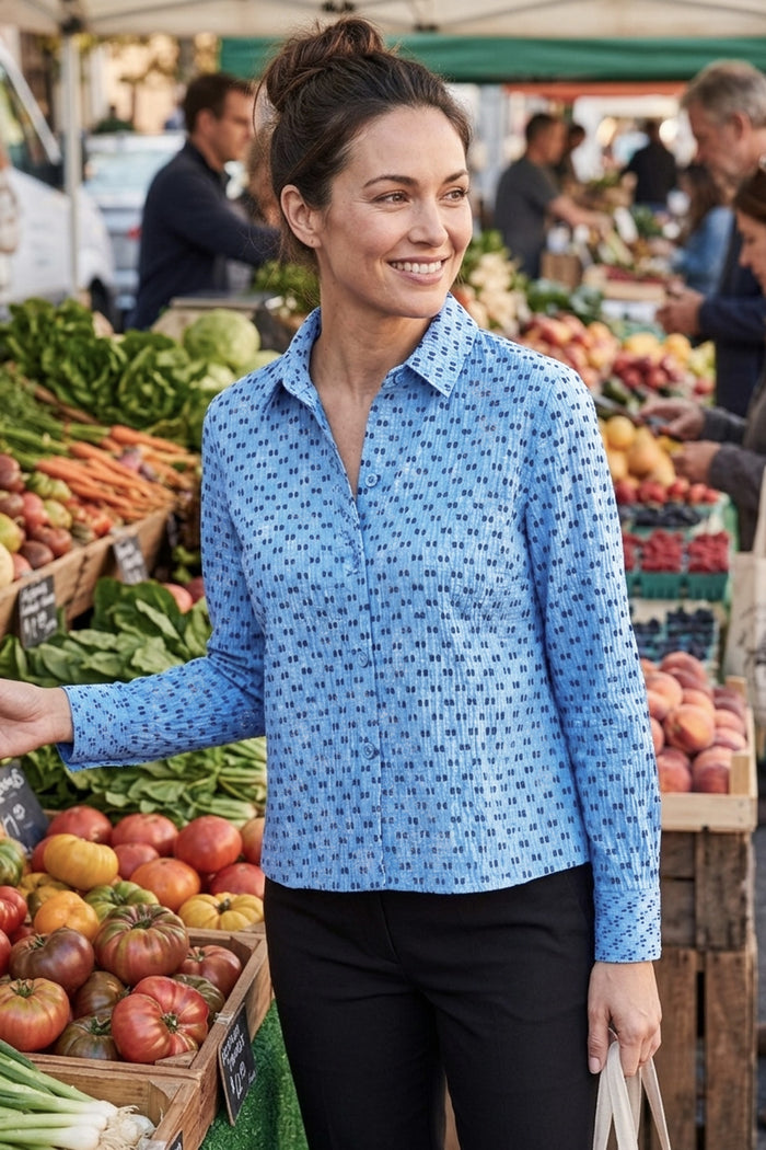 Mix & Match Geo Button Down