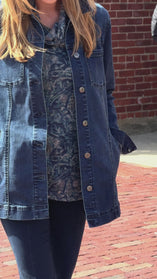 Stretch Denim Boyfriend Jacket