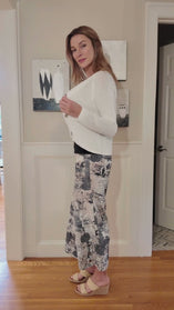 Destination Unknown Button Hem Crop Pant