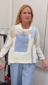 Coastal Colorblock Stay Centered Cowl
