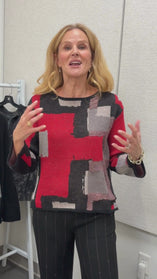 Collage Swing Pullover Sweater