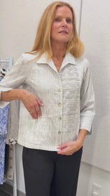 Santorini Wavy Stripe Shirt
