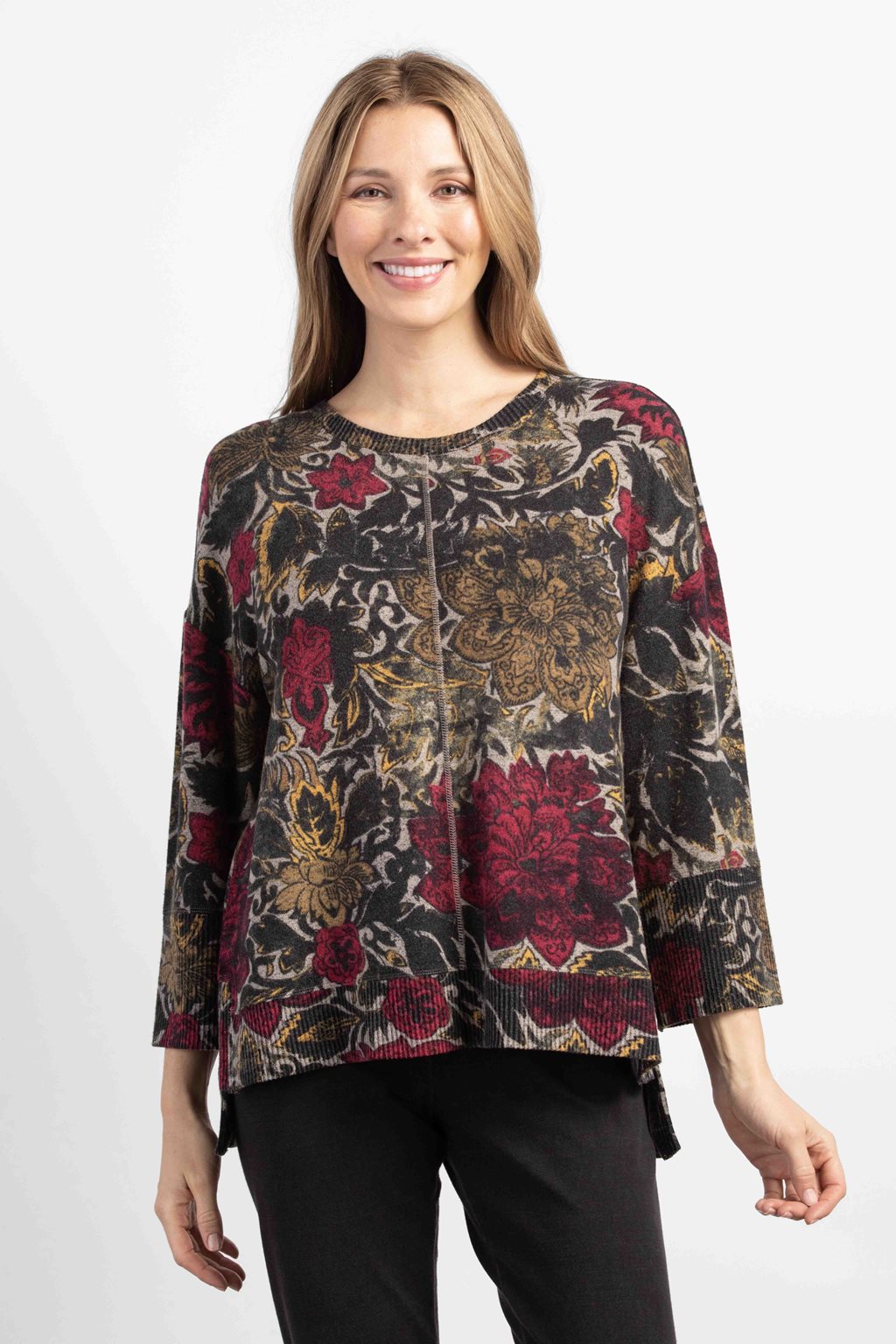 Cozy-Up Fleece Floral Pullover - Habitat Clothes
